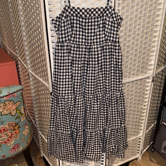 J. Crew Kids Black and White Gingham Dress - Picture 1 of 2